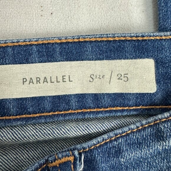 Pilcro And The Letterpress Size 25 Parallel Skinny Stretch Jeans Distressed - Picture 5 of 8